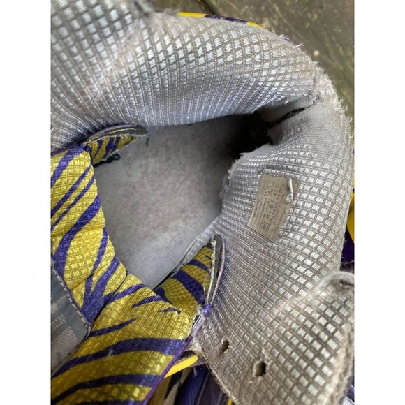 Vintage Reebok Retro Pump Shaq Attaq LSU Lakers Purple Yellow Shoes Men’s Sz 10 - Picture 9 of 10